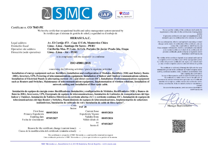 Certificación OSHA